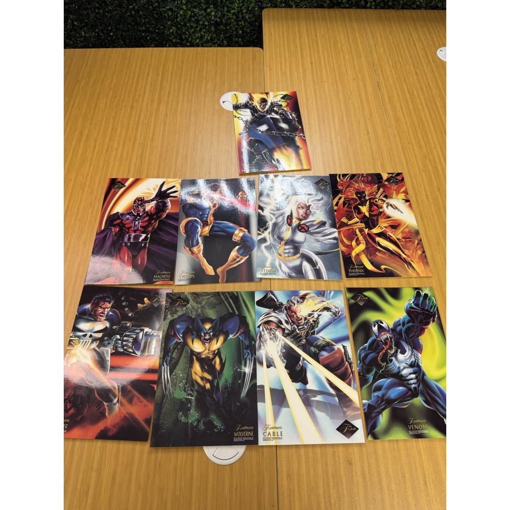 1994 MARVEL Annual Flair Prints Jumbo 9 Card Set